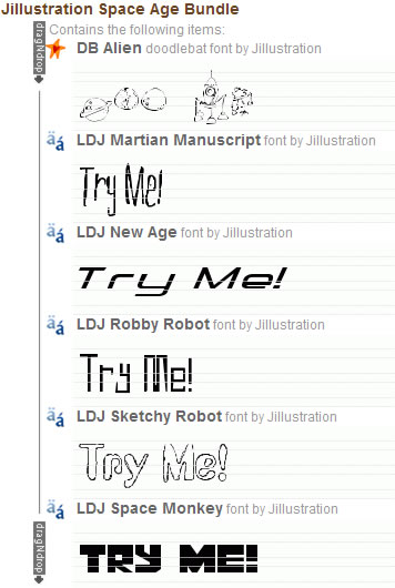 LDJ Space Age Font Bundle