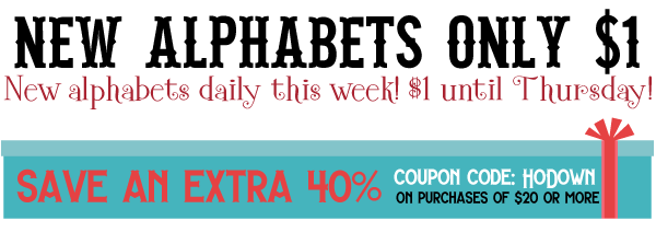 alphabet dollar sale