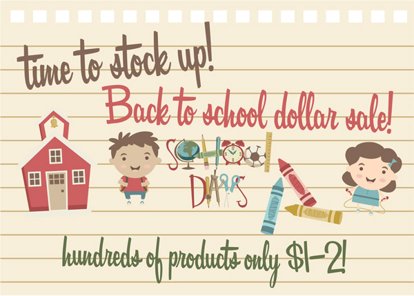 back to school sale