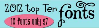 2012 Top Ten Fonts