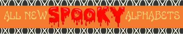 spooky alphabets