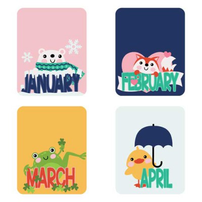 Calendar Animals - Planner Stickers - PR