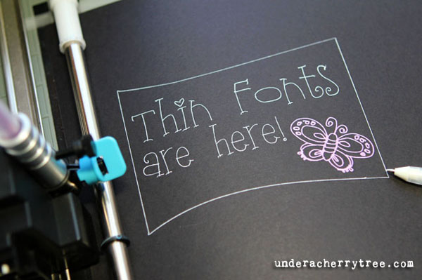 Projects using thin fonts